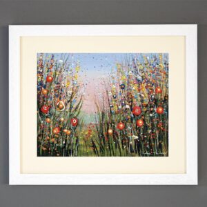 A framed print of a painting by Julia Tanner Art called A Splash of Colour