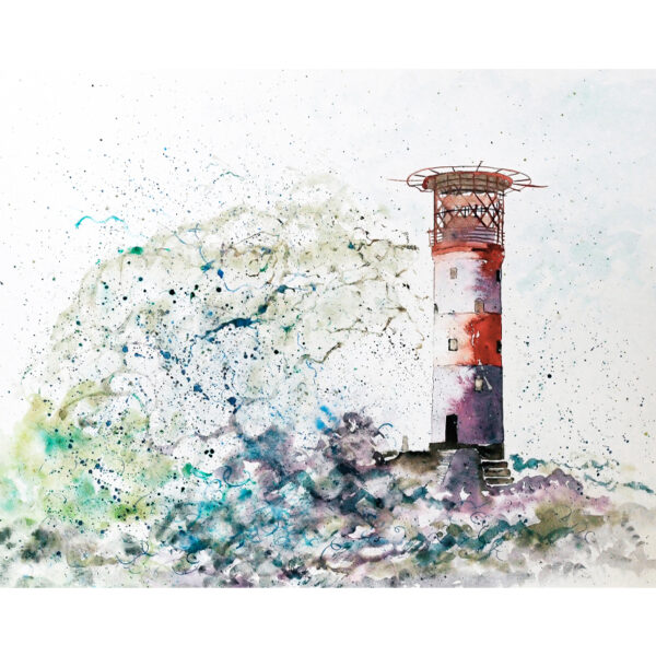 lighthouse storm January 2022 fine art calendar image