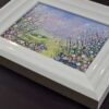 Country Cottage Study III original acrylic framed landscape paintingvibrant colour scaled