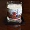 poppy meadow fragranced glass candle sandlewood art print pic 3 scaled