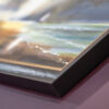 Homeward BoundHenry Bright Study Oil on Canvas bespoke frame dramatic sky seascape original oil painting detail