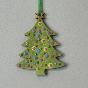 green Christmas tree decoration