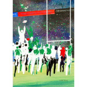 England v Ireland - A2 Fine Art Rugby Print